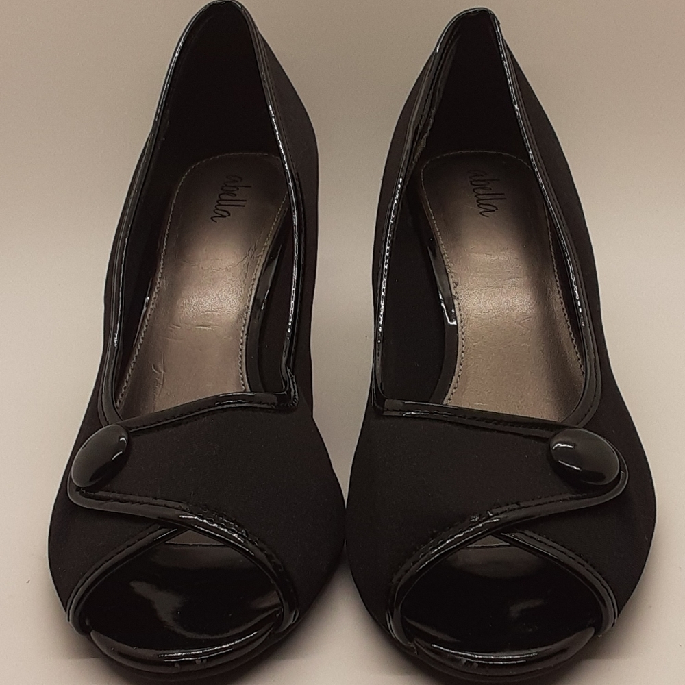 abella black heels